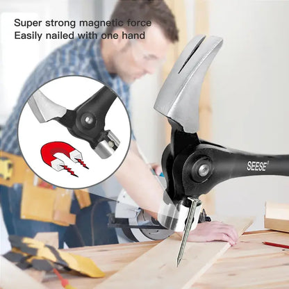 Claw hammer magnetic adjustable